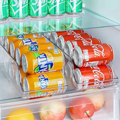 (2 Pack) Can Drink Dispenser Organizer for Refrigerator | Puricon