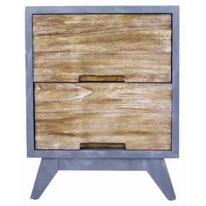 20" X 25" X 31" Gray W  Distressed Wood MDF  Wood Accent Cabinet with  Drawers