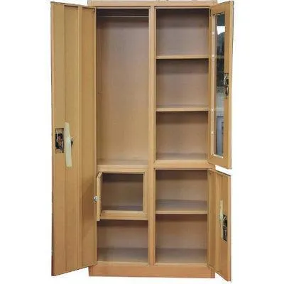 3 Doors Steel Storage Cabinet - Brown