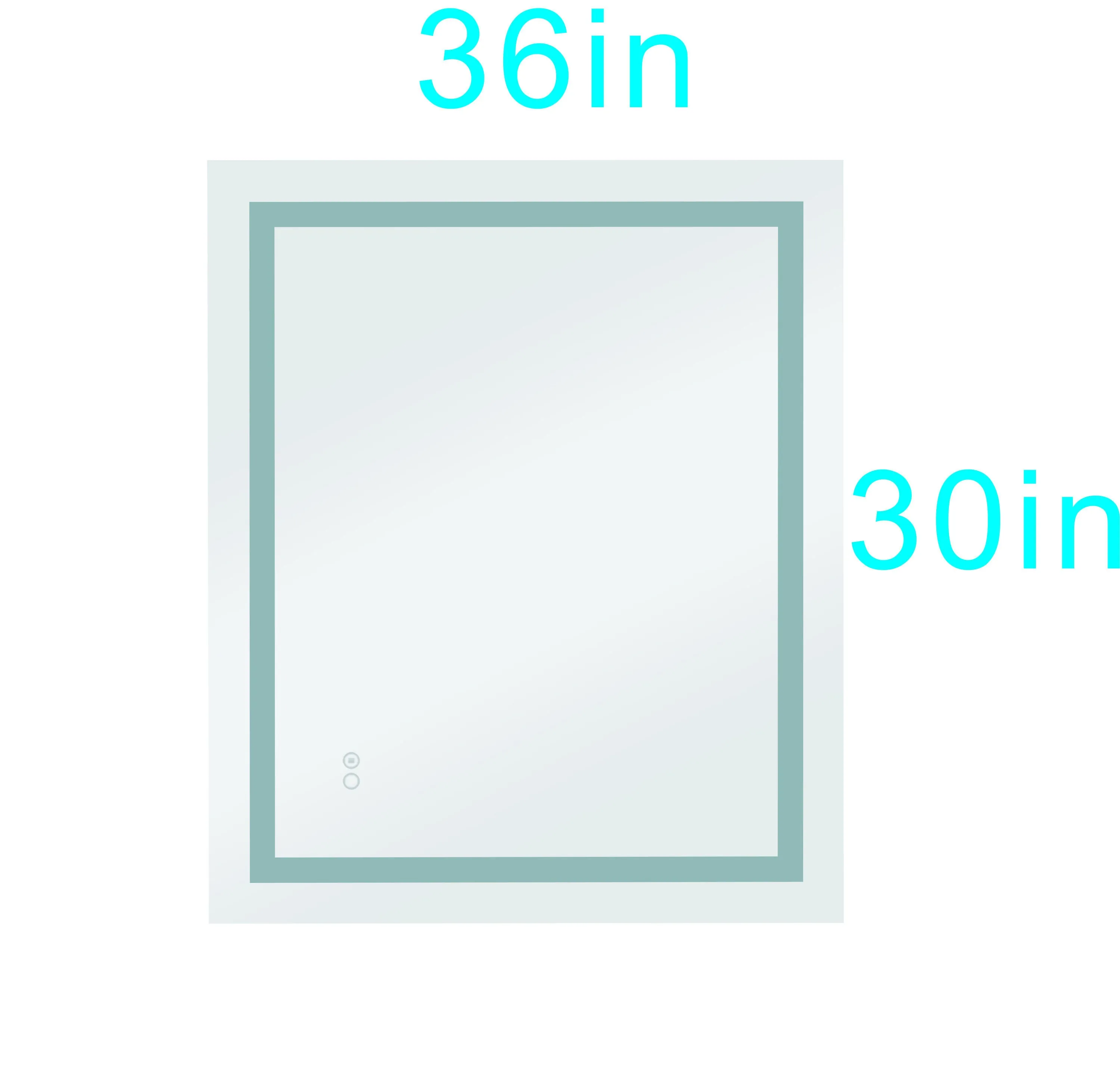 36*30in Led Mirror for Bathroom with Lights,Dimmable,Anti-Fog,Lighted Bathroom Mirror with Smart Touch Button,Memory Function(Horizontal/Vertical)