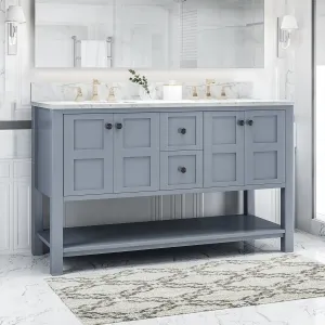 60" Wood Bathroom Vanity (Counter Top Not Included) - NH178703