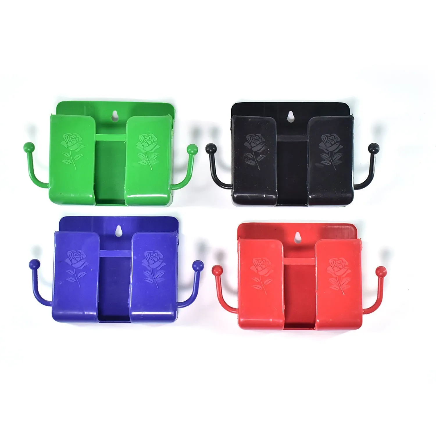 6201A Wall Mounted Storage Box / Remote Storage Organizer Case with 2 Side Hanging Hooks.