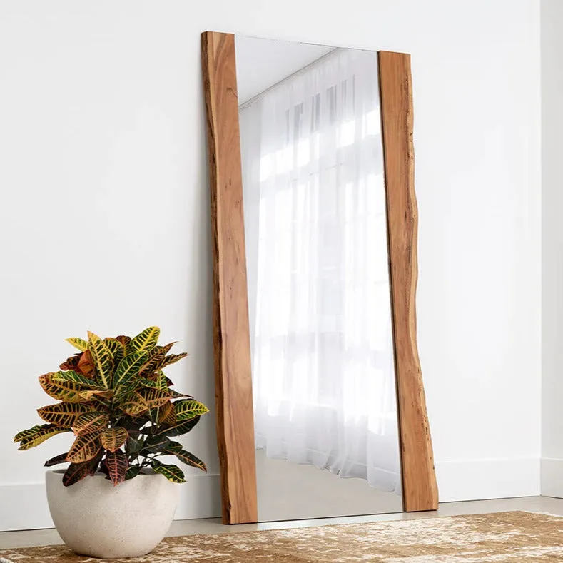 Aquila Rectangle Wood Mirror