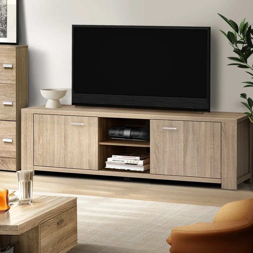 Artiss TV Cabinet Entertainment Unit 160cm Oak Maxi