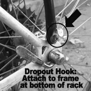 Banjo Brothers Dropout Pannier Hooks 4-Pack