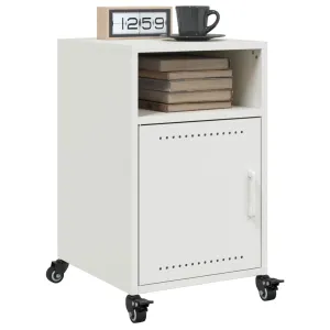 Bedside Cabinets 2 pcs White 36x39x59 cm Steel