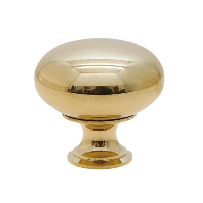 Brass Cabinet Knobs, Brass, 1-1/4 inch size