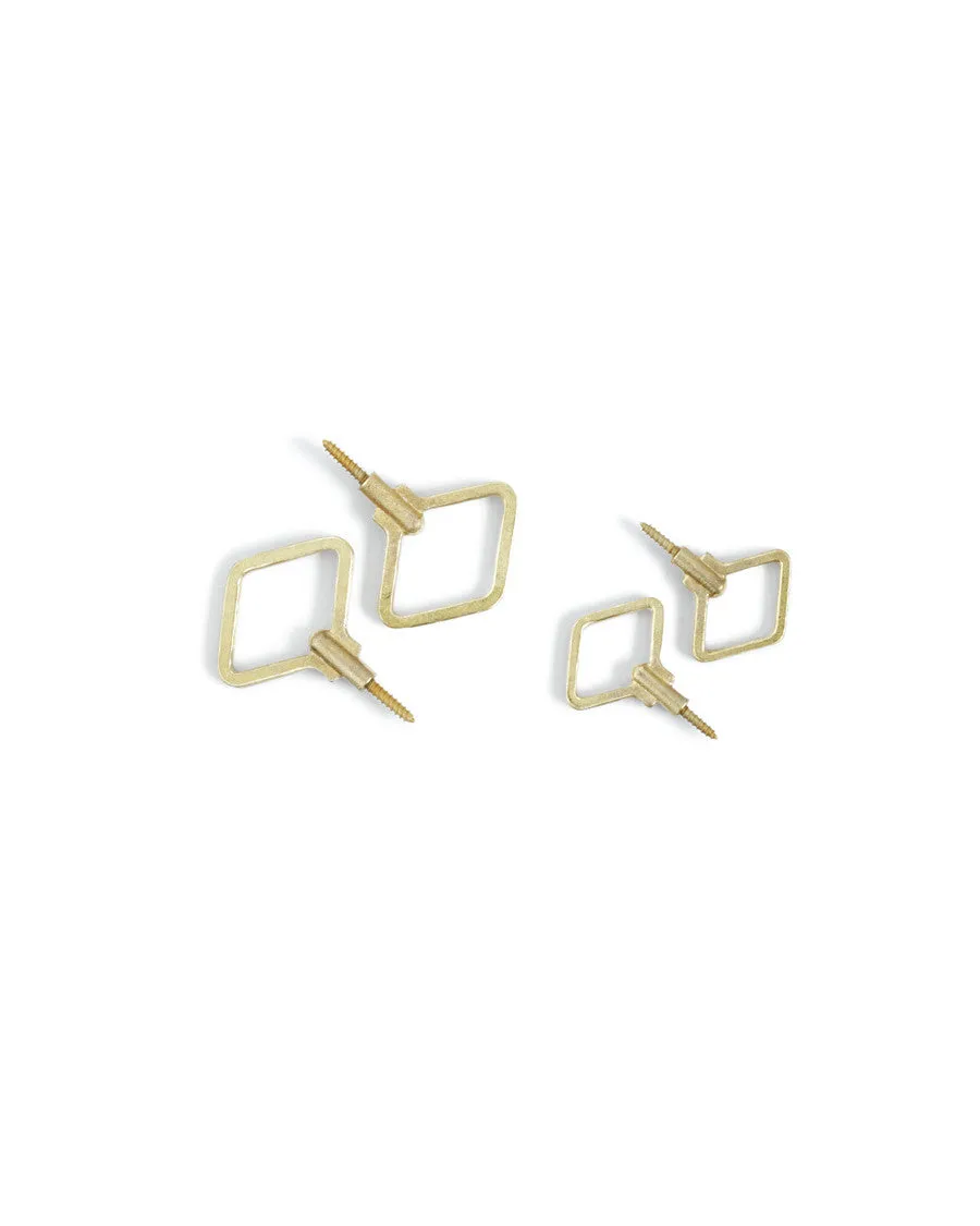 Brass Diamond Hooks