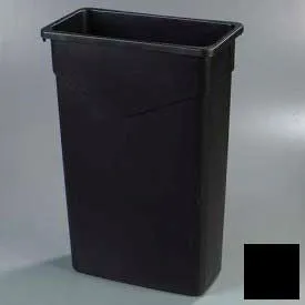 Carlisle TrimLine Rectangle Waste Container 23 Gallon, Black - 34202303