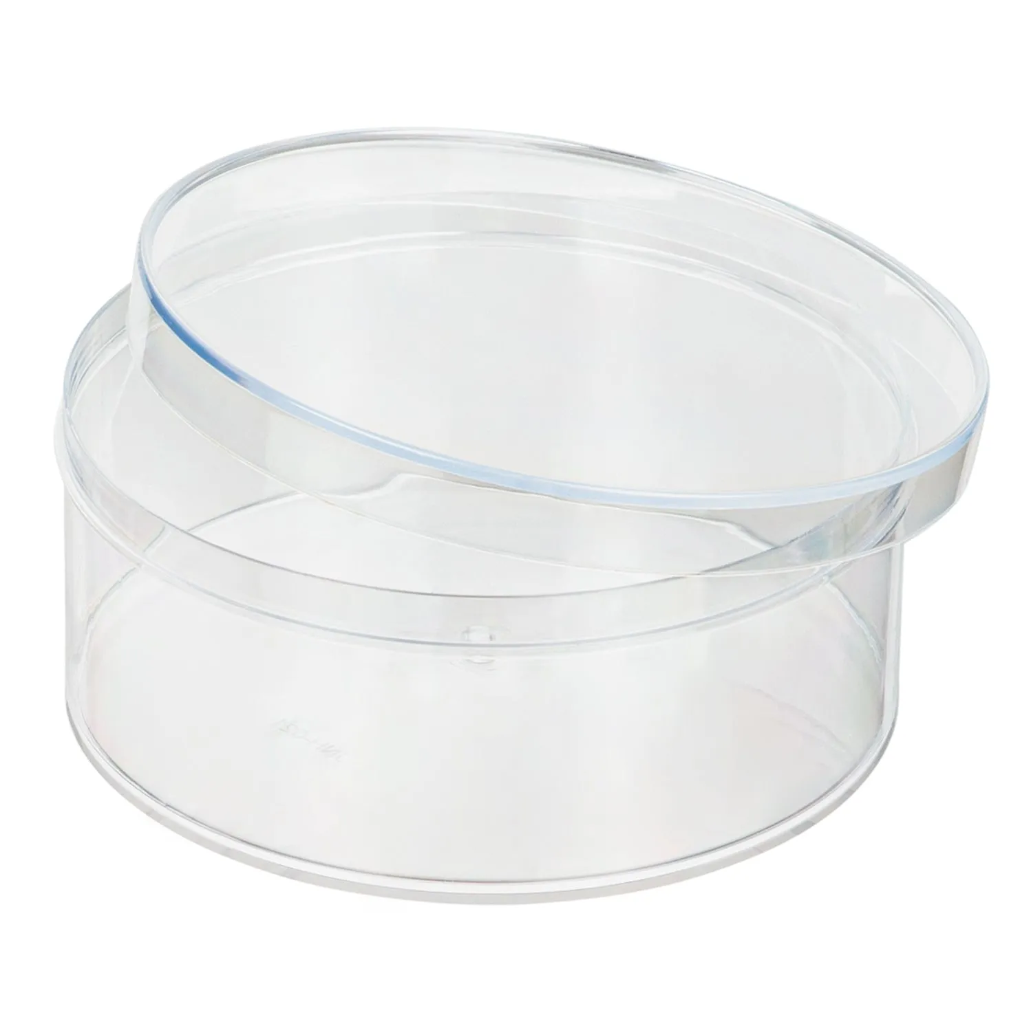 Clear Acrylic Boxes Round 4.75"x2.1" 16 Pack