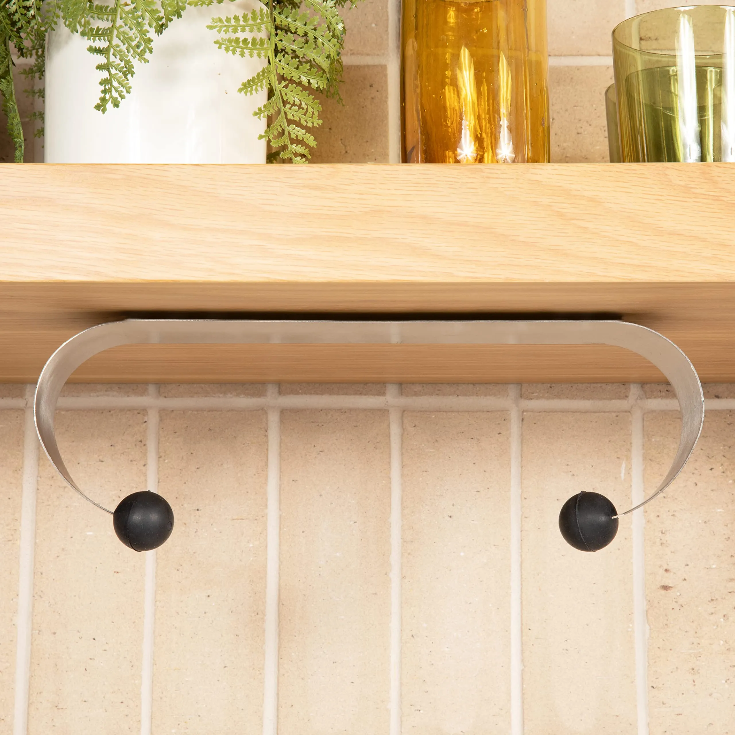 Contemporary Under Cabinet Paper Towel Holder - Satin