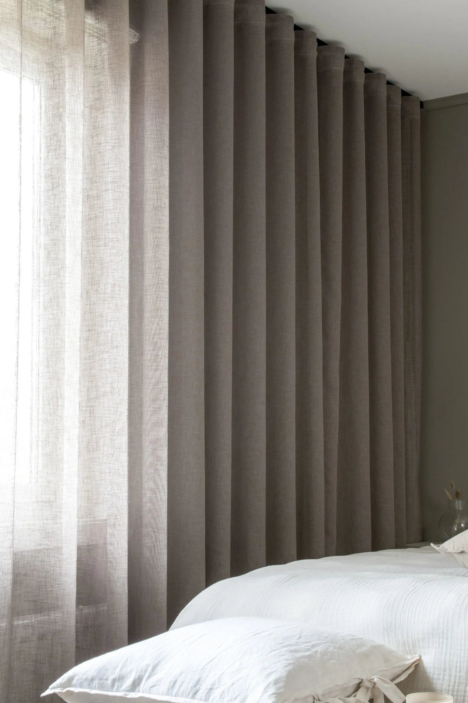 Curtain set Hasta Malva Hotel, gray-beige