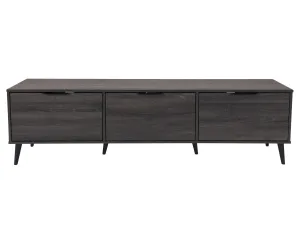 Dark Grey TV Bench with Cabinet Storage, TVs up to 85"