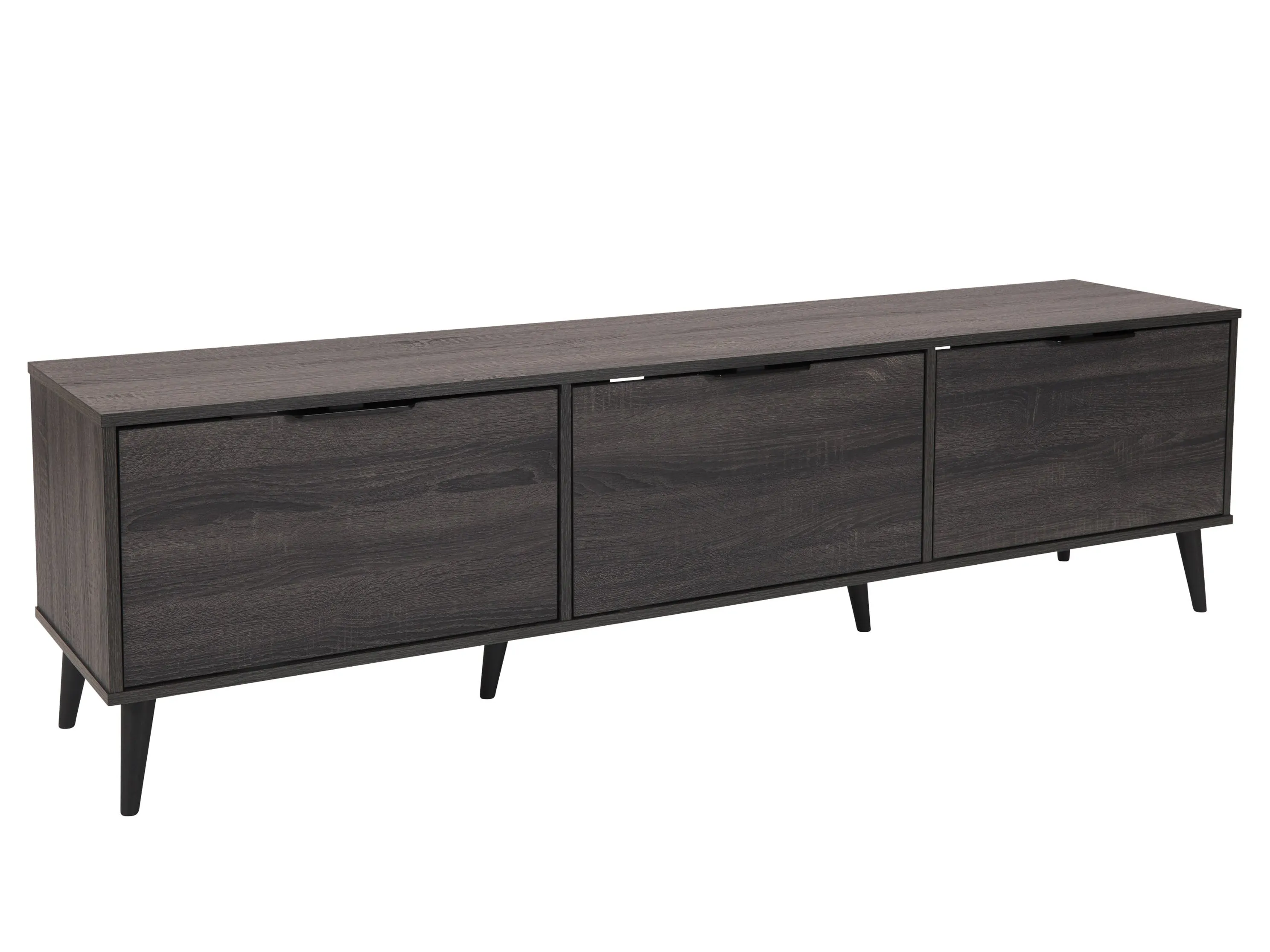 Dark Grey TV Bench with Cabinet Storage, TVs up to 85"