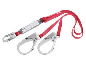 DBI/SALA 6' Twin Leg Protecta PRO Shock Absorbing Lanyard With Self Locking Snap Hook And Rebar Hooks