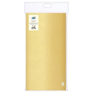 Duni Water Resistant Gold Table Cover - 138 x 220cm