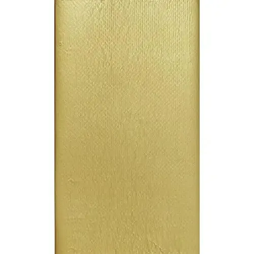 Duni Water Resistant Gold Table Cover - 138 x 220cm