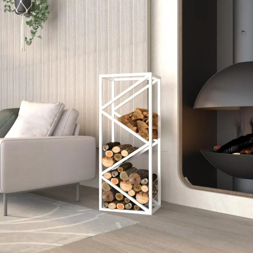 Elegant Metal Log Rack