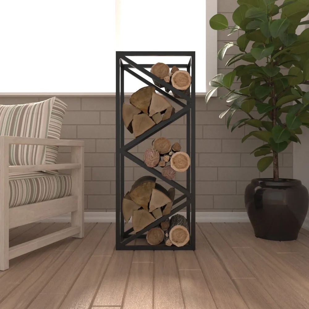 Elegant Metal Log Rack