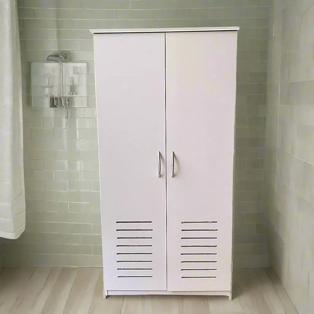 Floor Standing PVC MOP / Janitor Shelf Bathroom Accessories Storage Waterproof Bathroom Cabinet