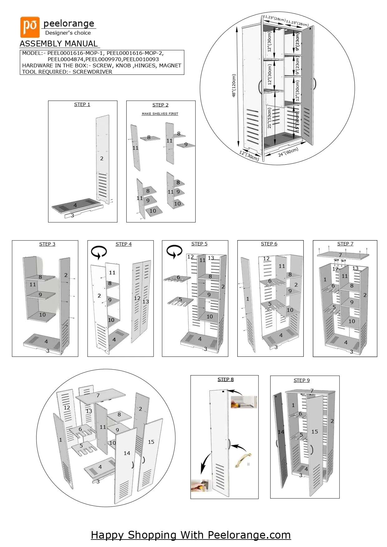 Floor Standing PVC MOP / Janitor Shelf Bathroom Accessories Storage Waterproof Bathroom Cabinet