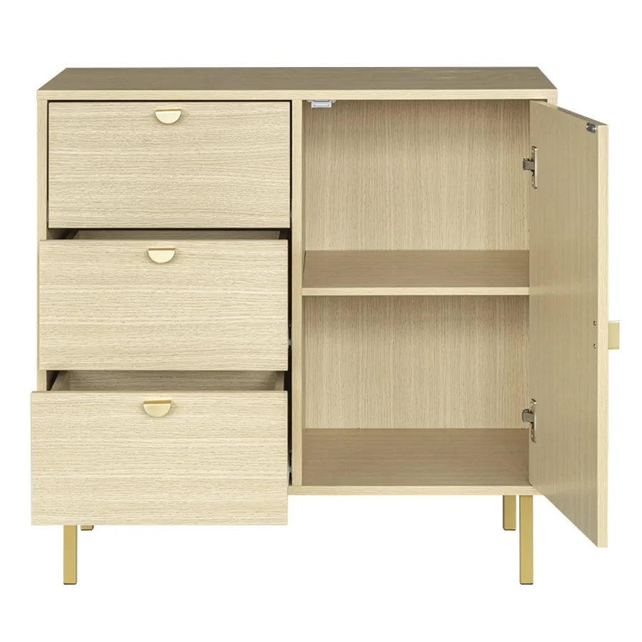 Georgine 1 Door 3 Drawer Buffet