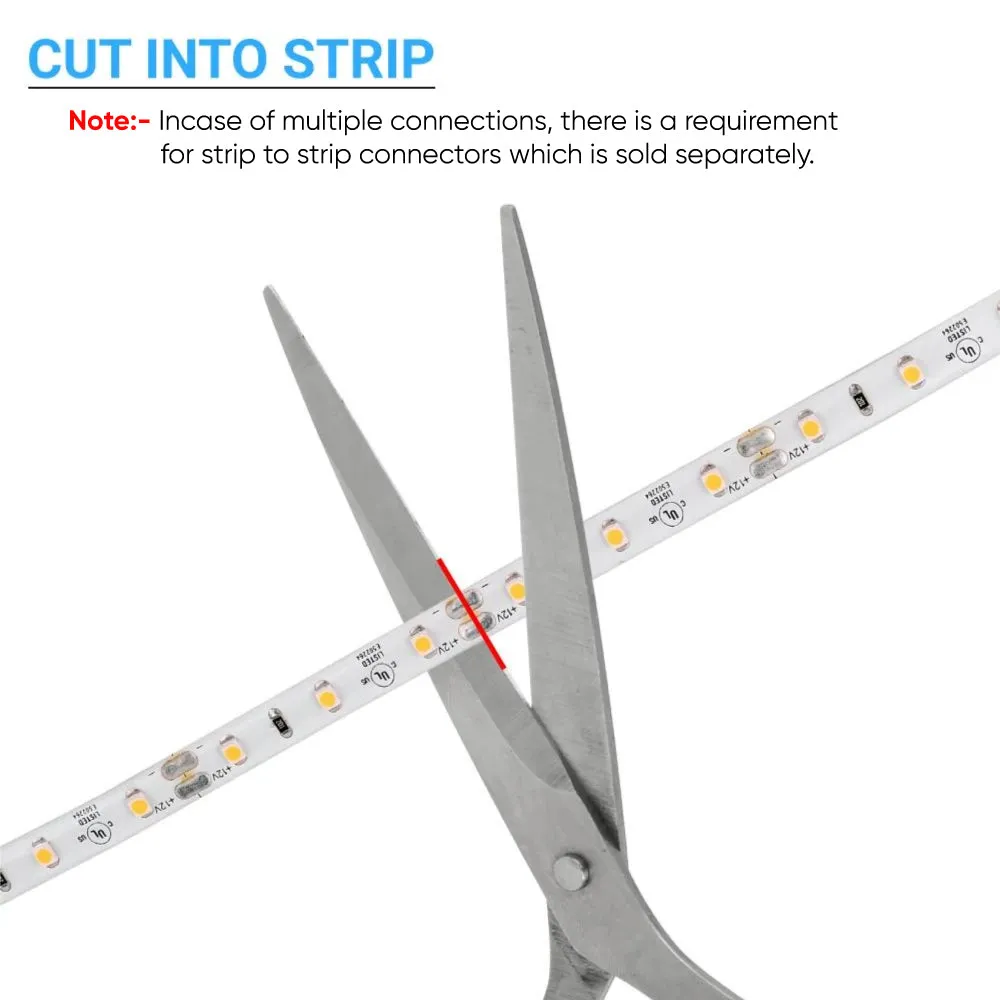 High-CRI Flexible LED Strip Light - IP20 - 371 lm/ft - 3000K/4000K/6500K, Dimmable