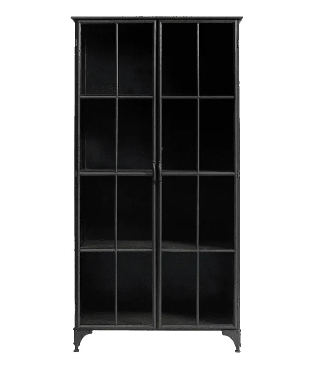 Iron Cabinet | Black 97x44x184cm