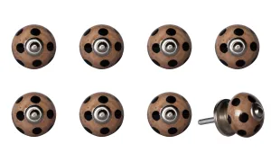 Knob-It Home Decor Classic Cabinet & Drawer Knobs-Brown/Black/Silver