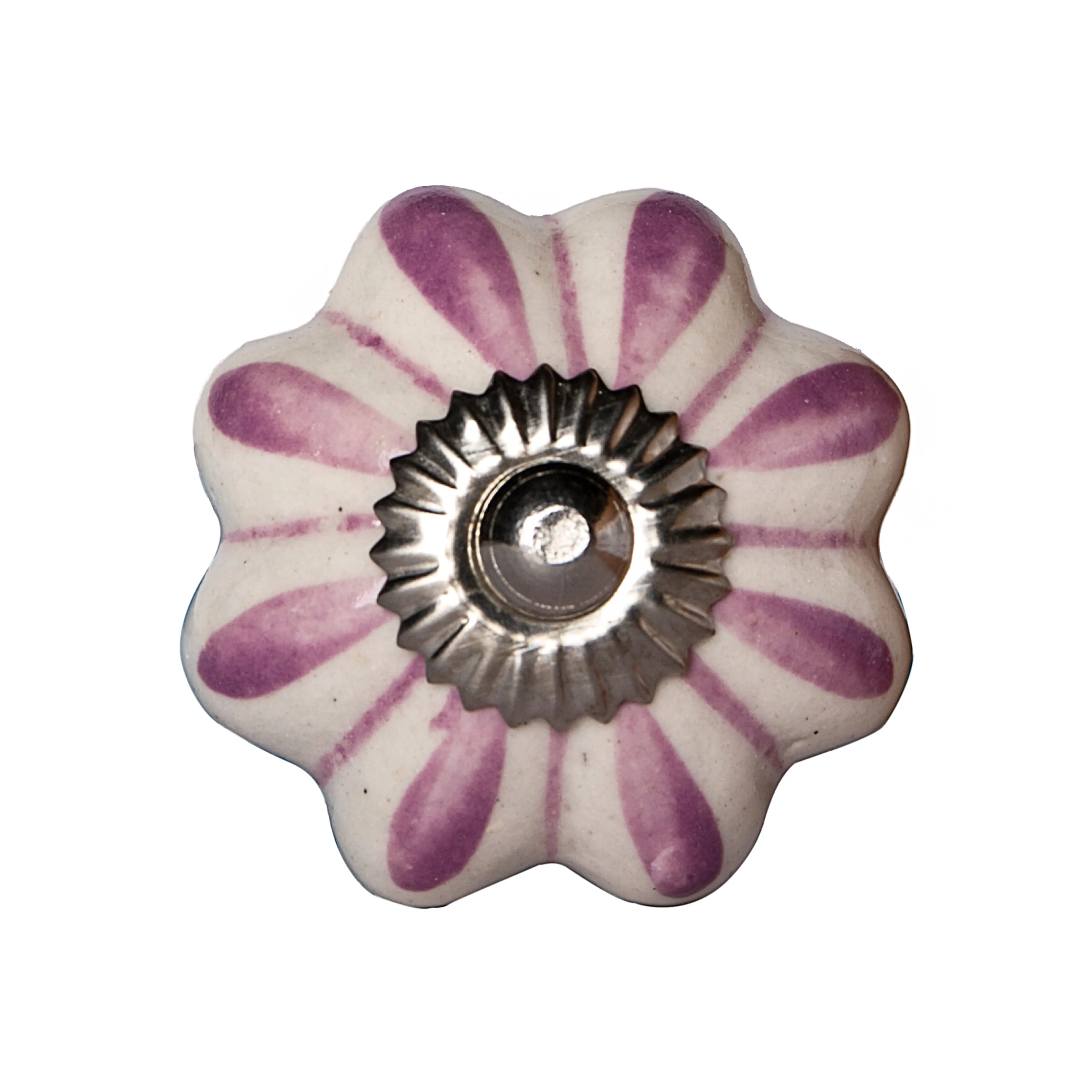 Knob-It Home Decor Classic Cabinet & Drawer Knobs-Cream/Lavender/Silver