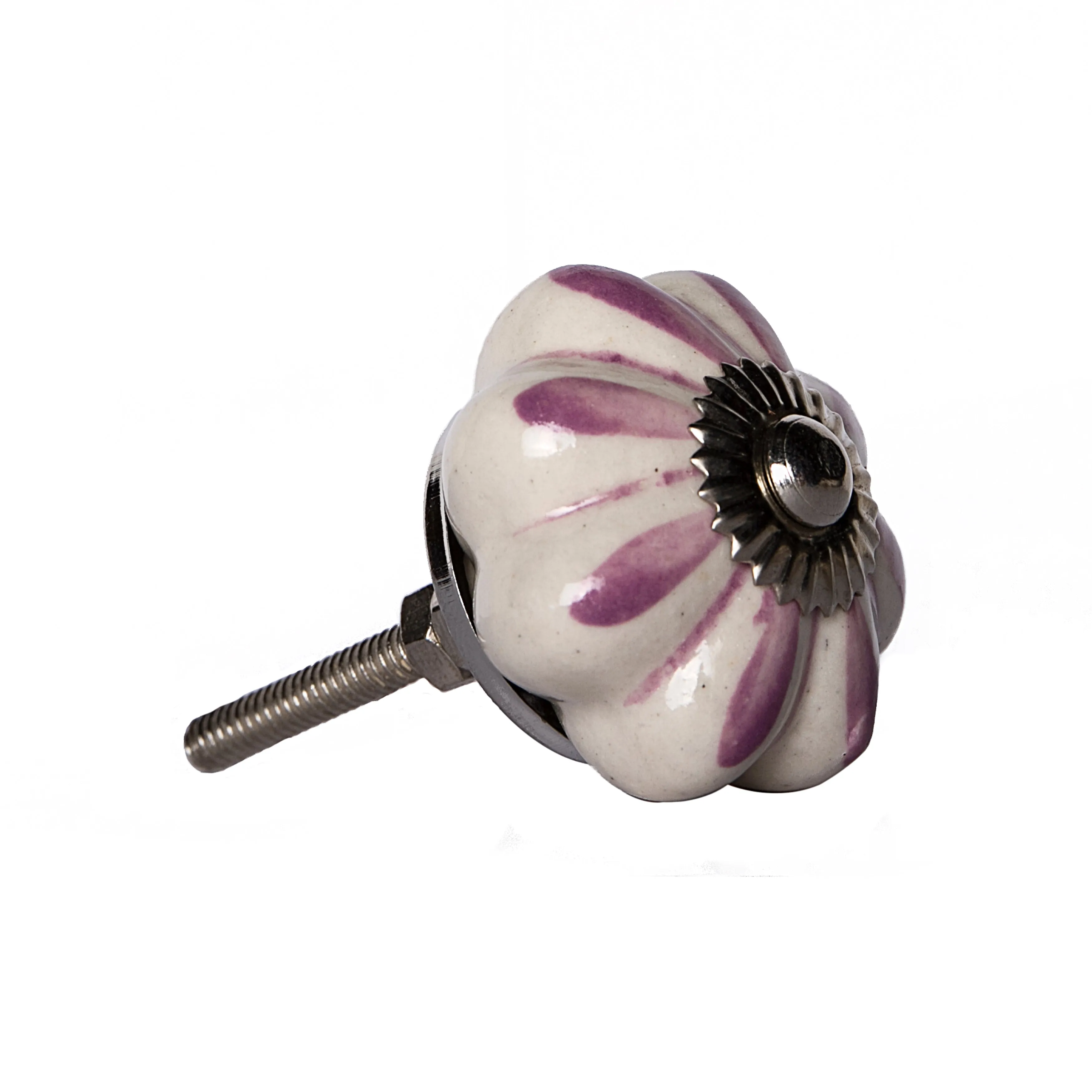 Knob-It Home Decor Classic Cabinet & Drawer Knobs-Cream/Lavender/Silver