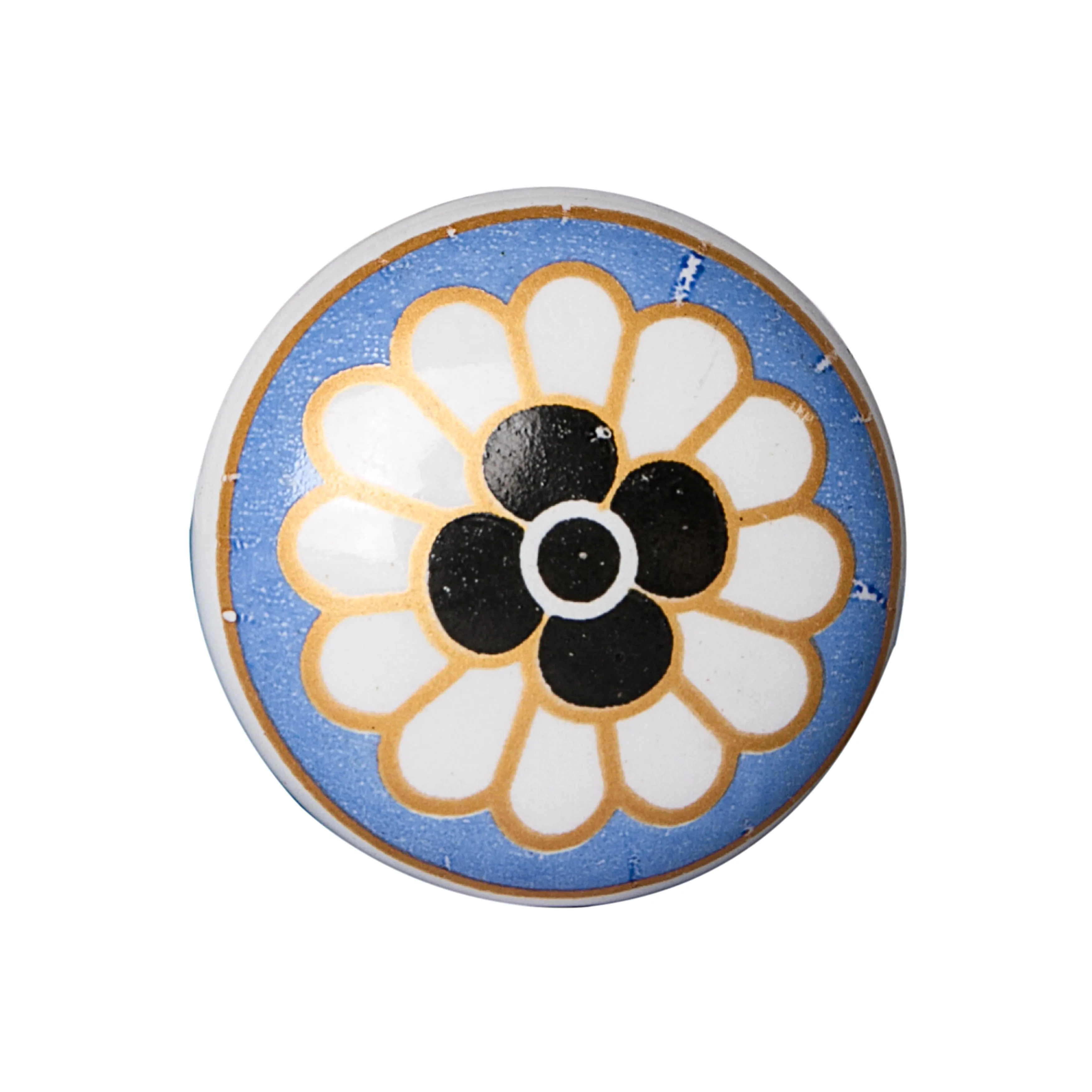 Knob-It Home Decor Classic Cabinet & Drawer Knobs-White/Blue/Black/Tan