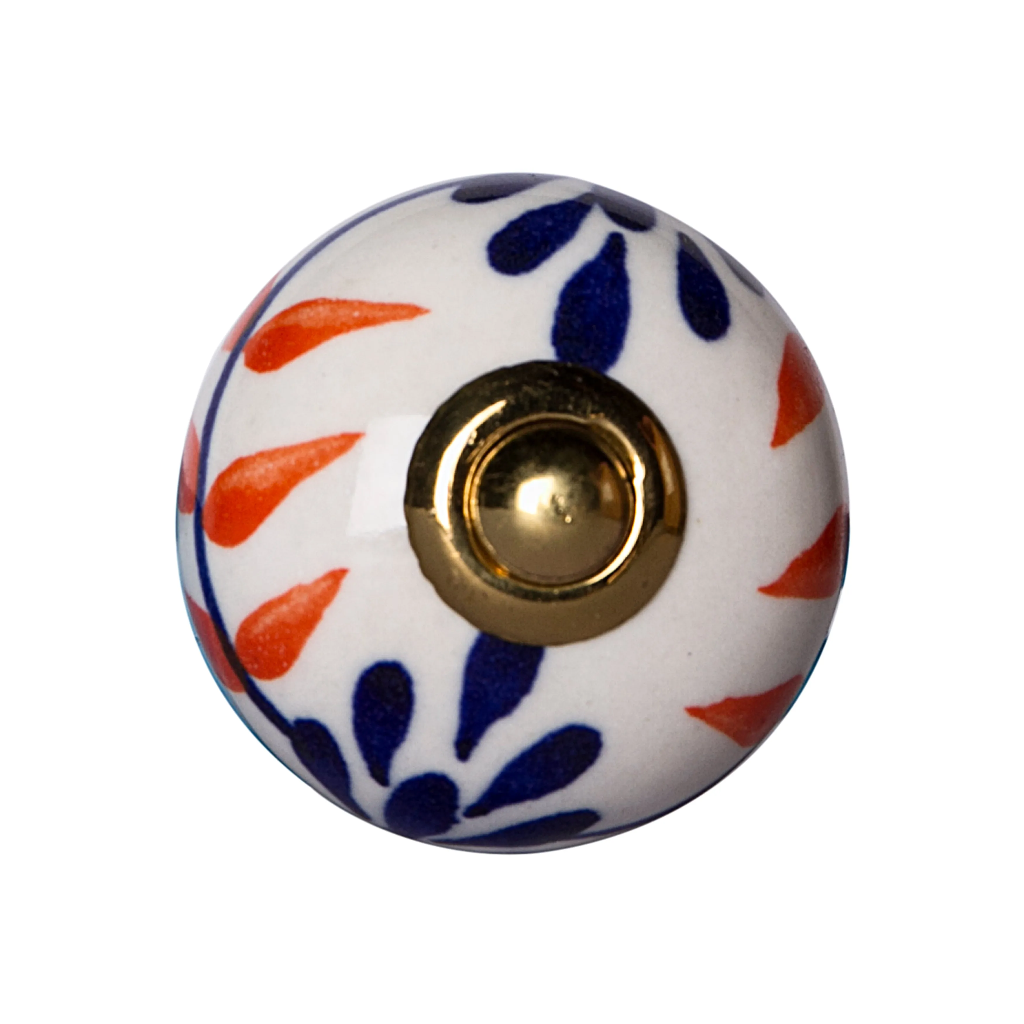 Knob-It Home Decor Classic Cabinet & Drawer Knobs-White/Blue/Orange/Gold