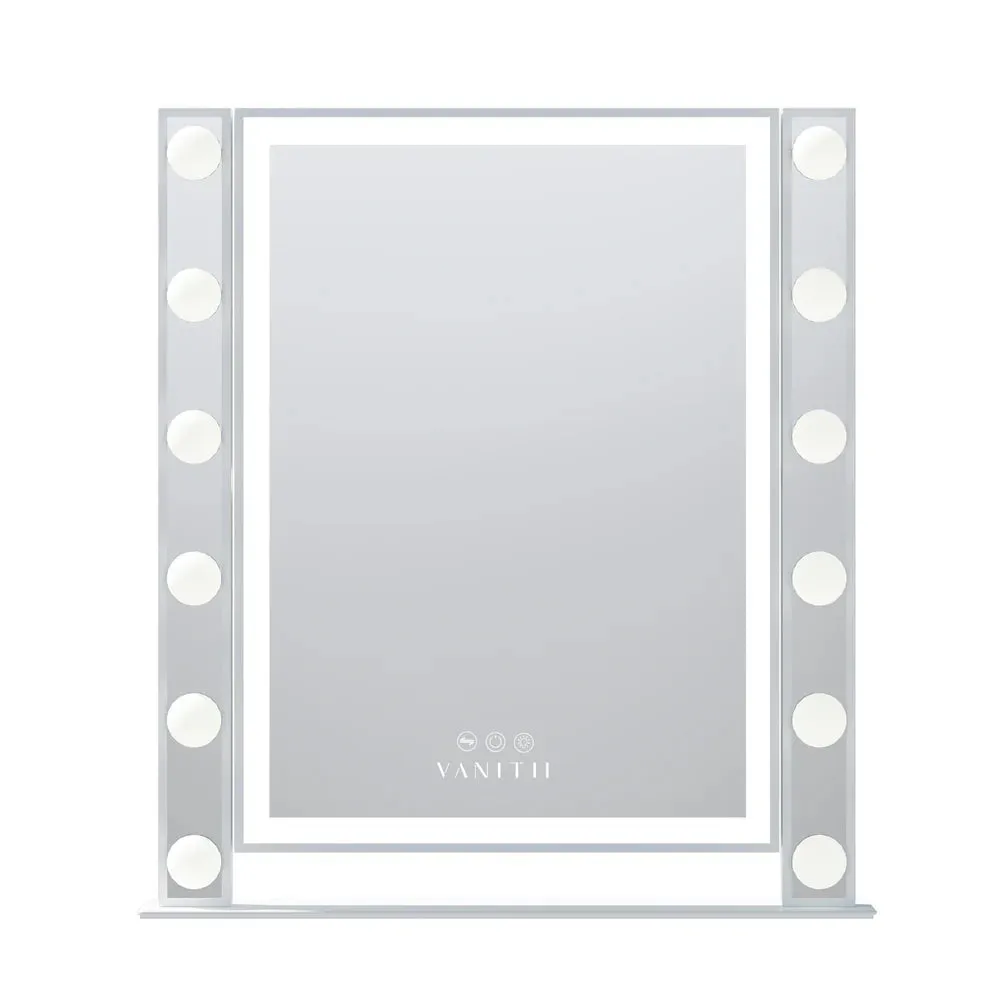 LUXE Scarlett LED Vanity Mirror with Dimmable Light Strip and 360° Free Rotation