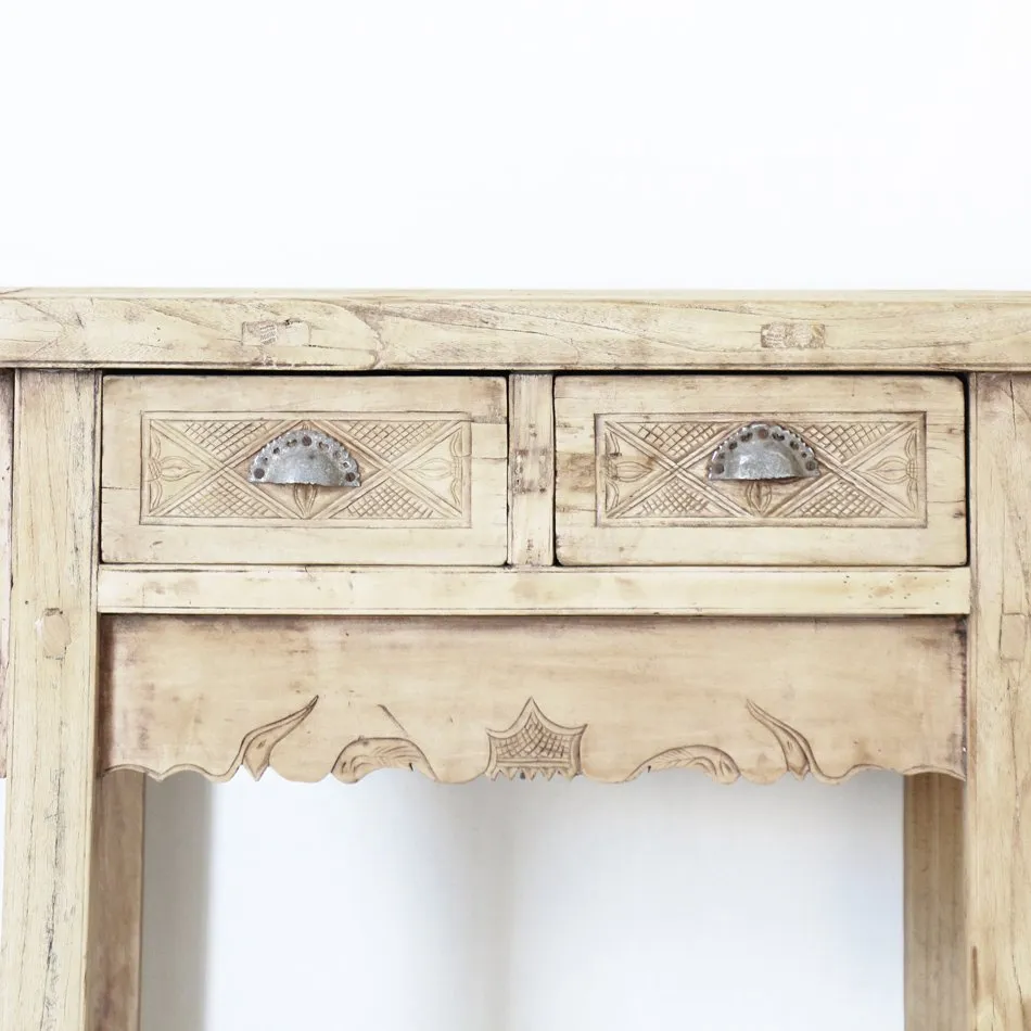 LYRA CARVED CONSOLE TABLE