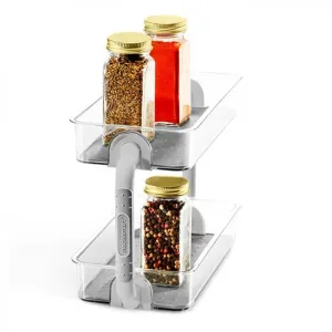 Madesmart 2 Tier Freestanding Spice Rack Grey