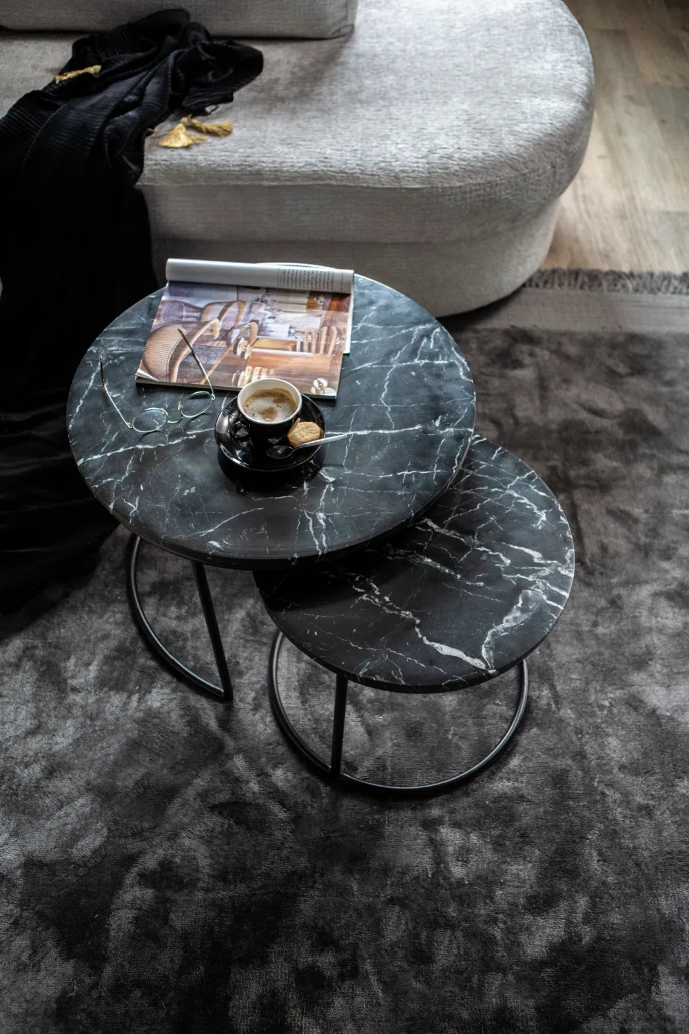 Marble Nesting Coffee Tables (2) | By-Boo Romeo