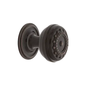 Meadows Brass 1 3/8" Cabinet Knob with Classic Rose in Timeless Bronze