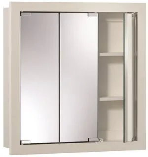 Medicine Cabinet Triview White Wood Surface 24 In. X 24 In. X 4-3/4 In.