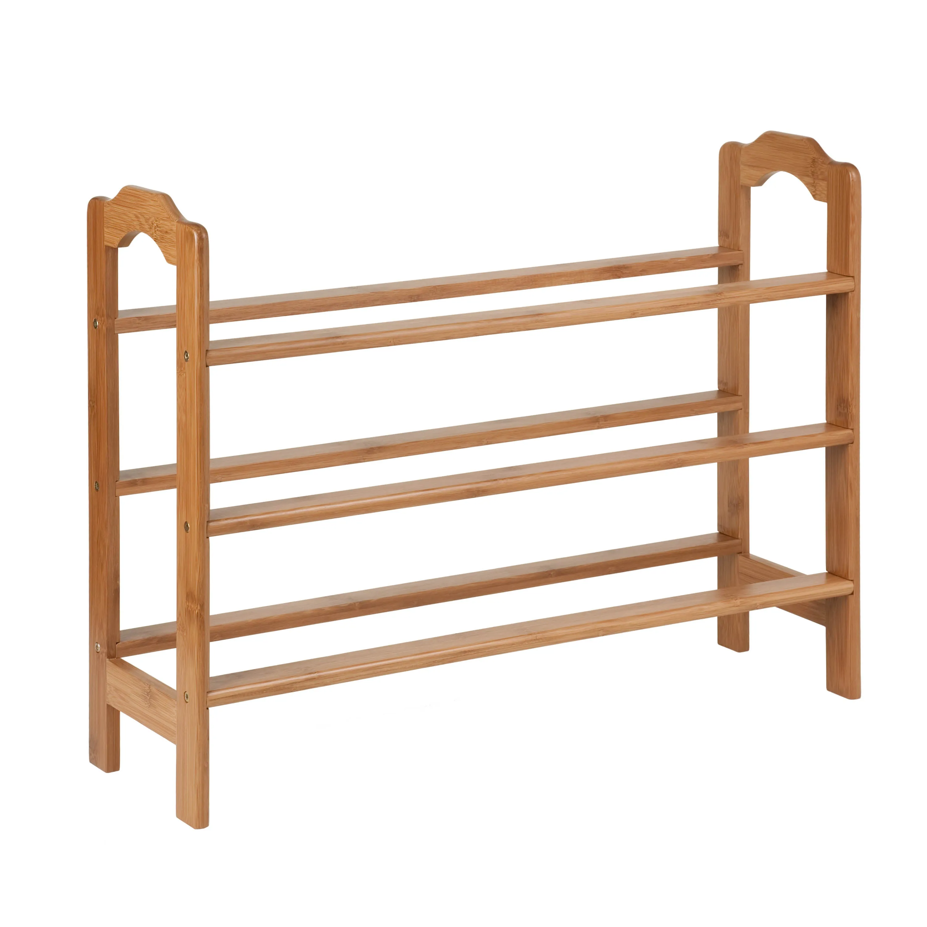 Natural 3-Tier Bamboo Shoe Rack