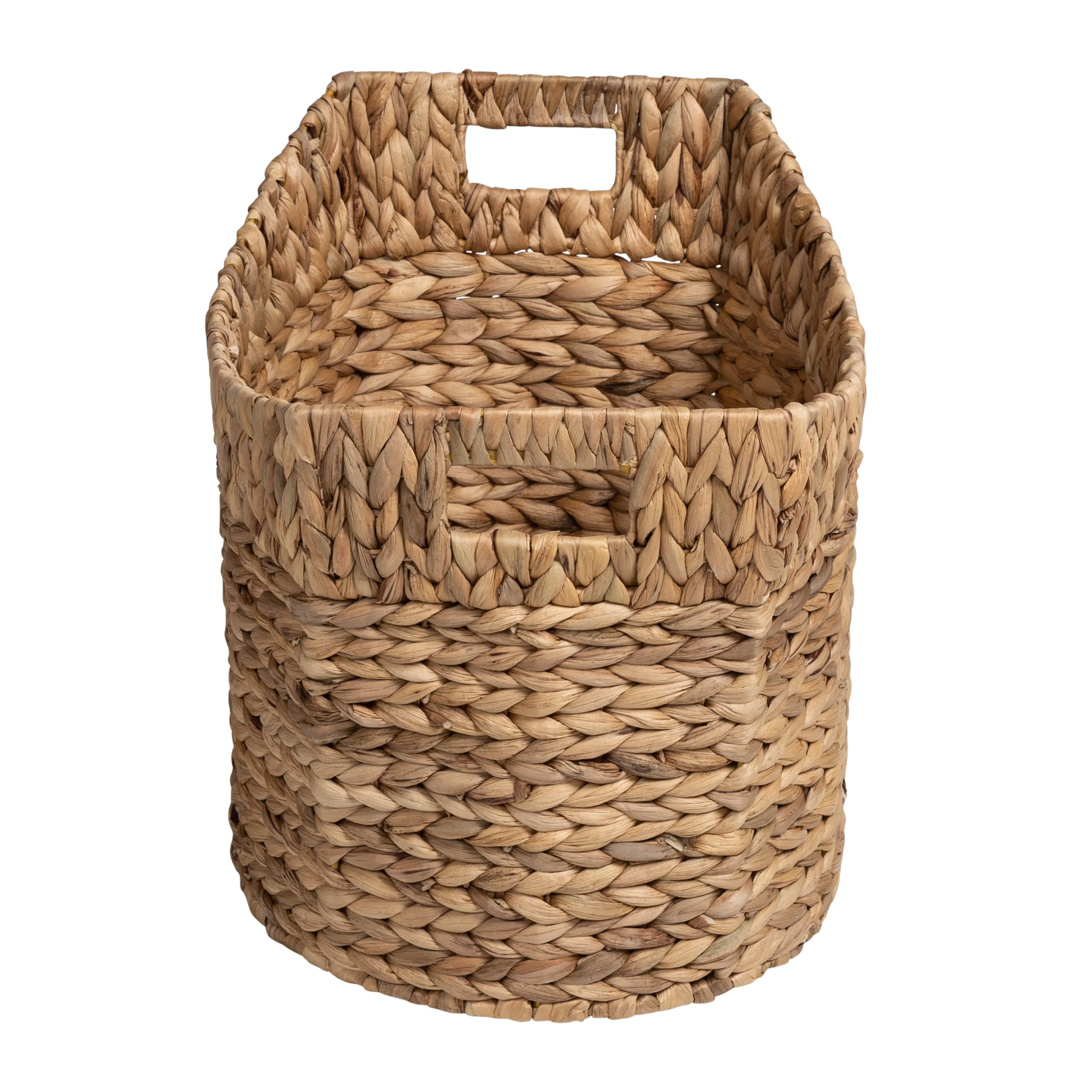 Natural Water Hyacinth Large Nesting Baskets (Set of 3)