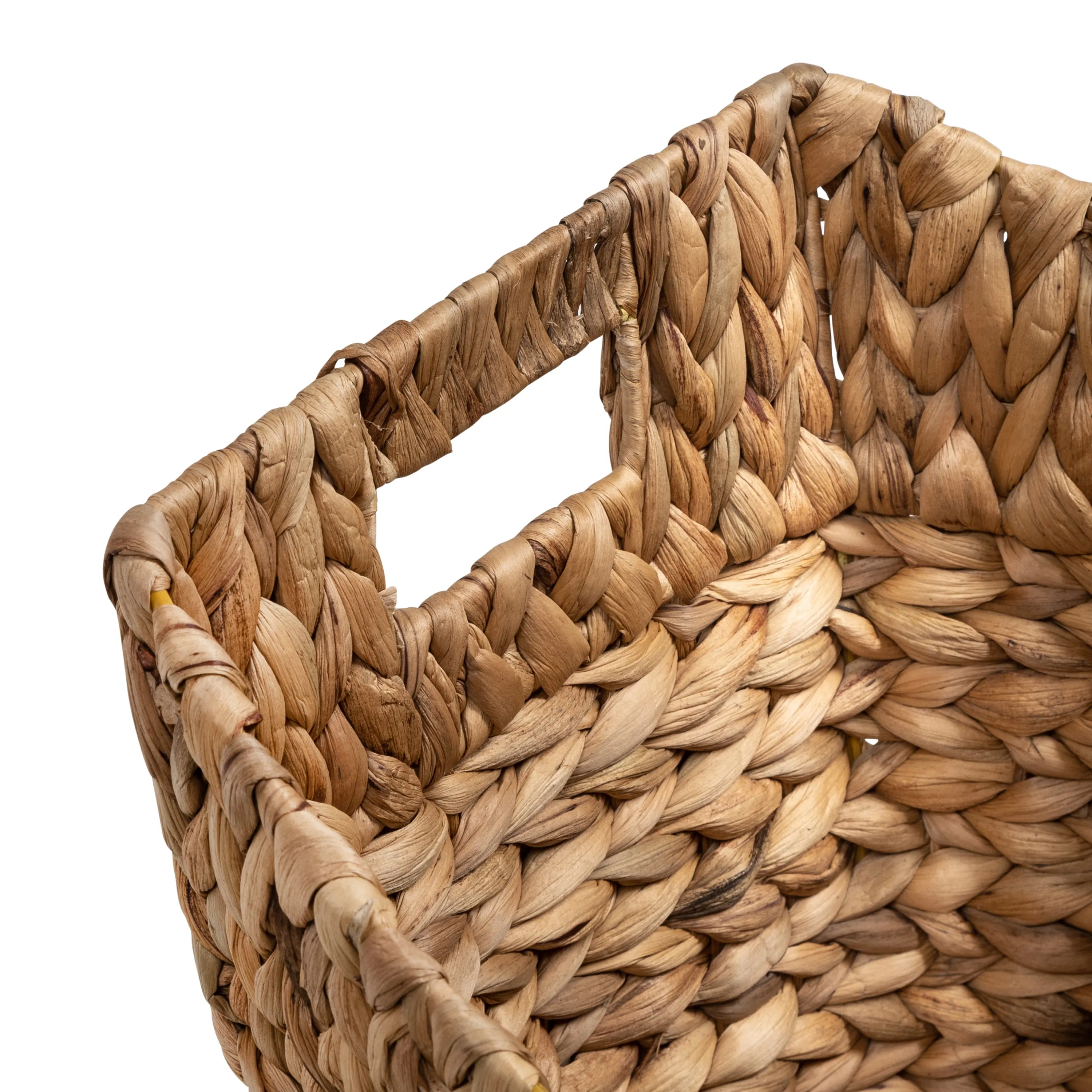 Natural Water Hyacinth Large Nesting Baskets (Set of 3)