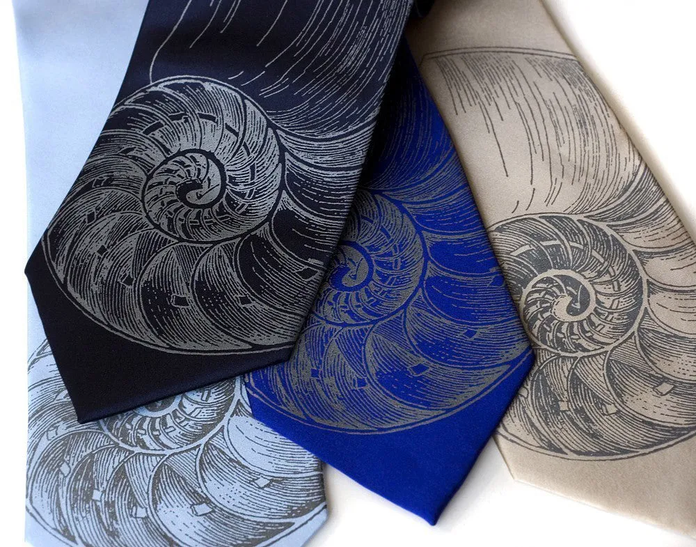 Nautilus Shell Necktie