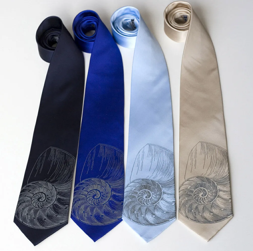 Nautilus Shell Necktie