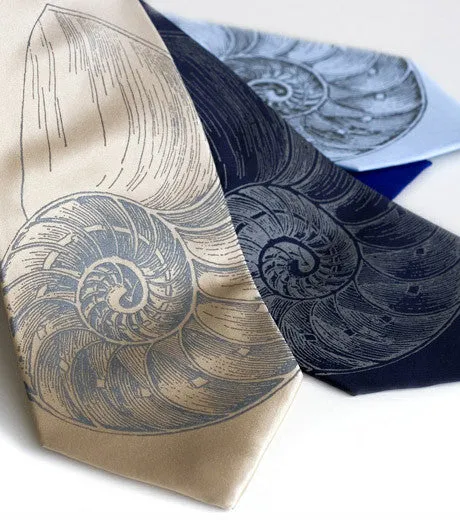 Nautilus Shell Necktie