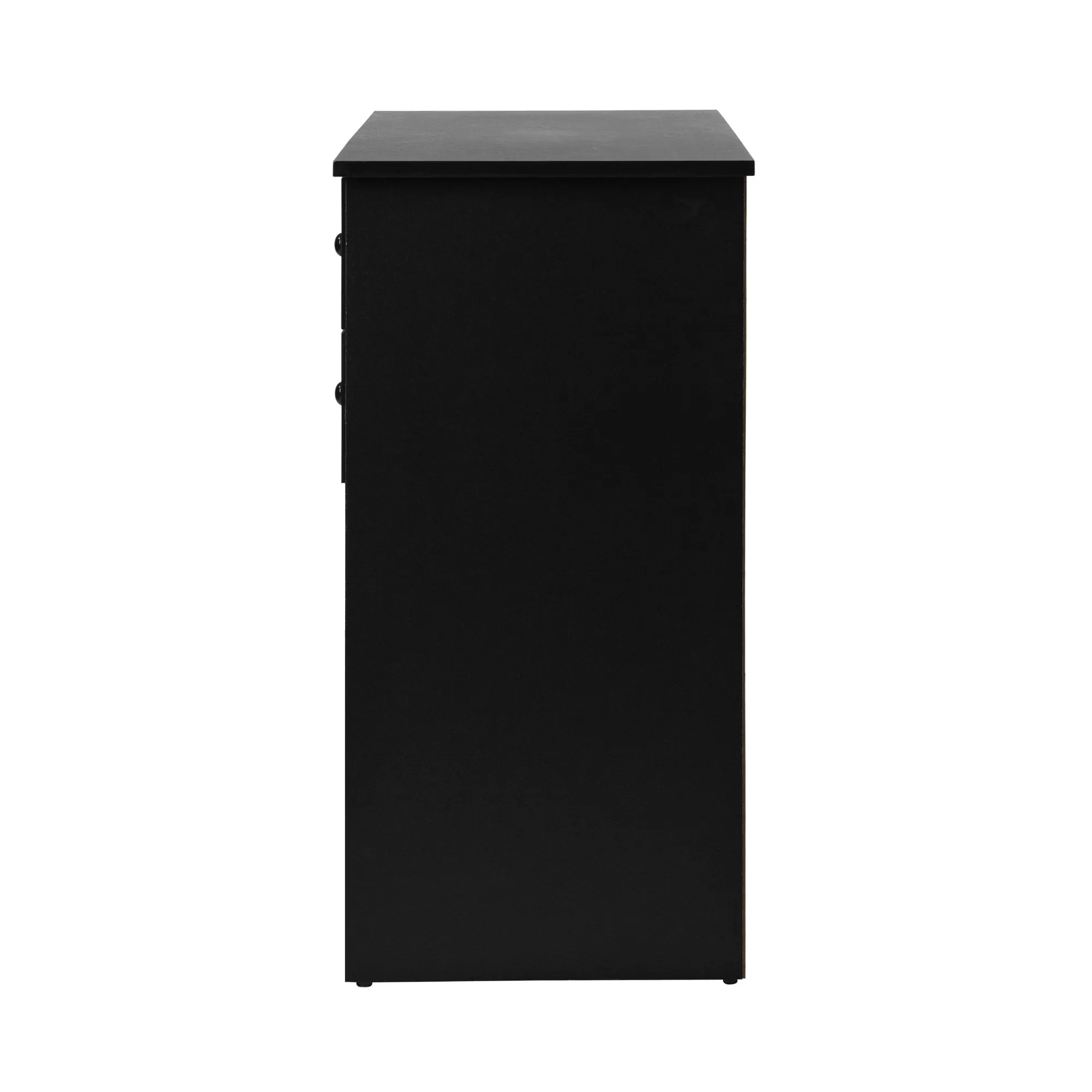 Oikiture Buffet Sideboard Storage Cabinet Cupboard Hallway Drawers Table Black