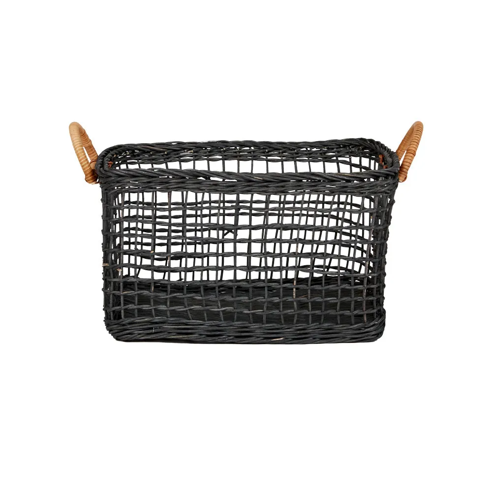 Olli Ella Rattan Cabouche Baskets - Ink