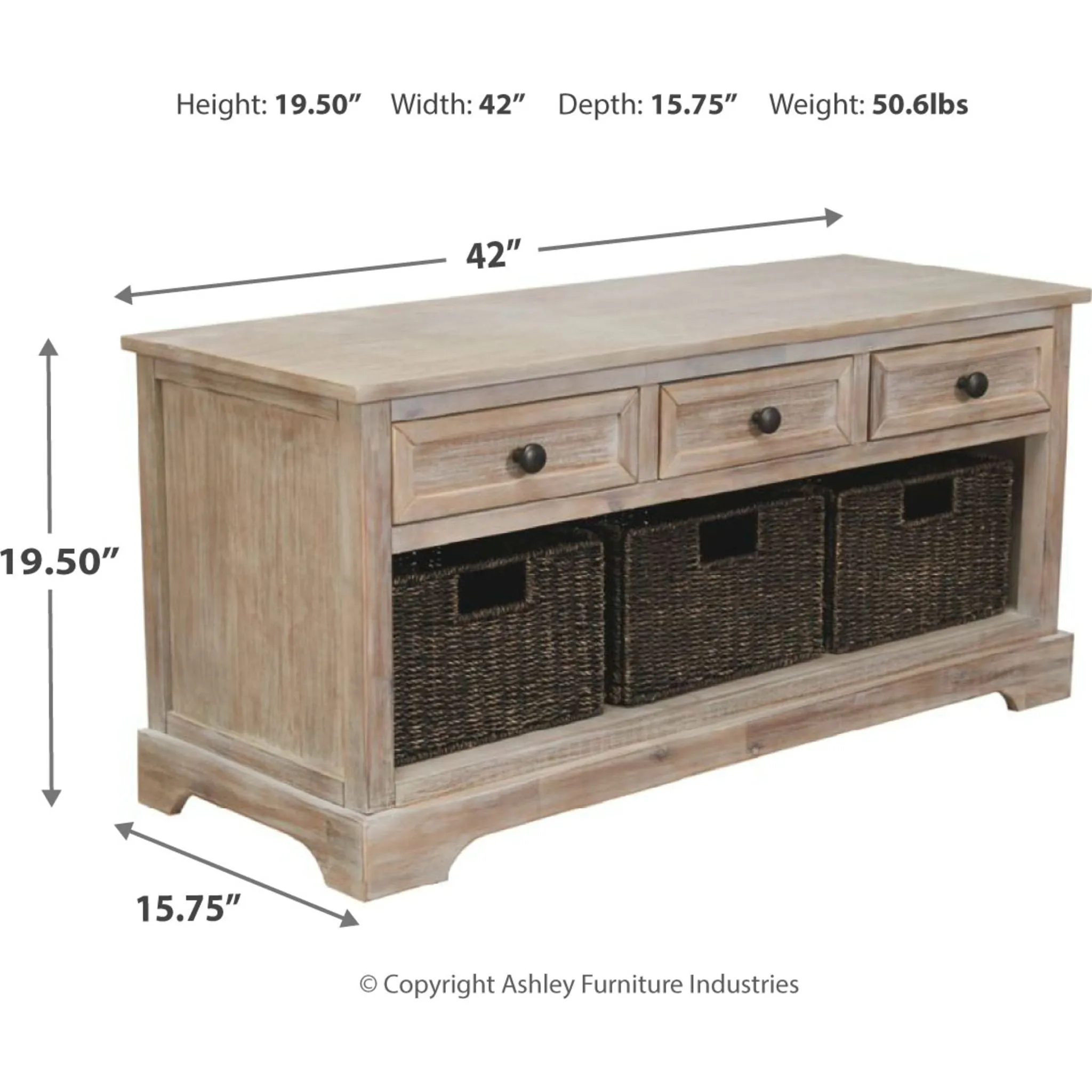 Oslember Storage Bench