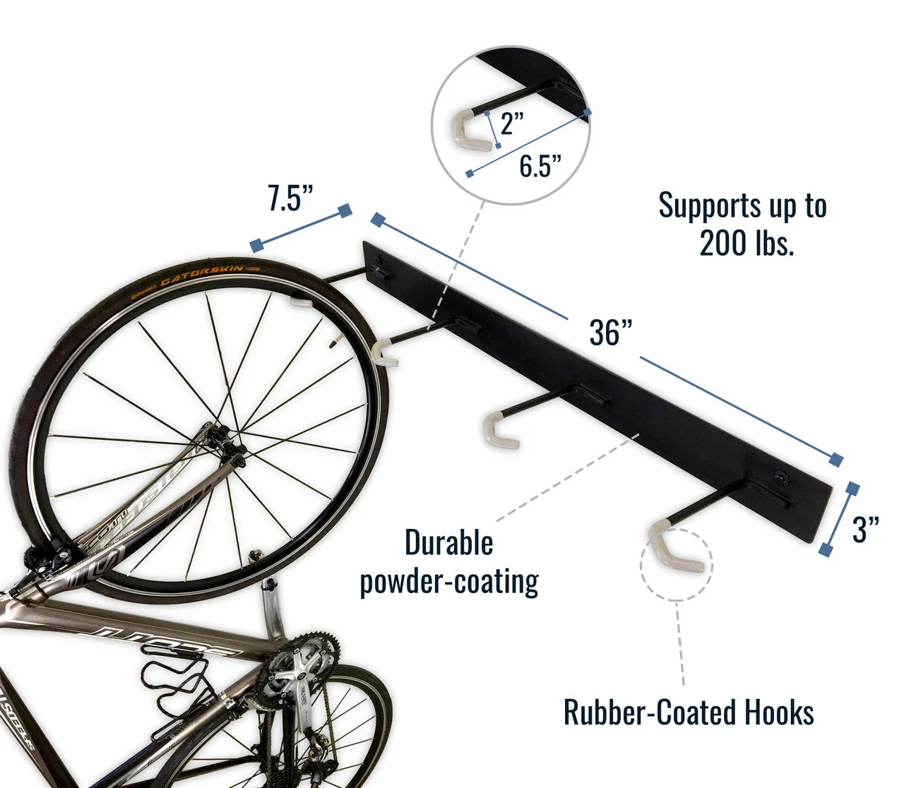 OUTLET | Blackstone Bike Storage Rack | 4 Bikes