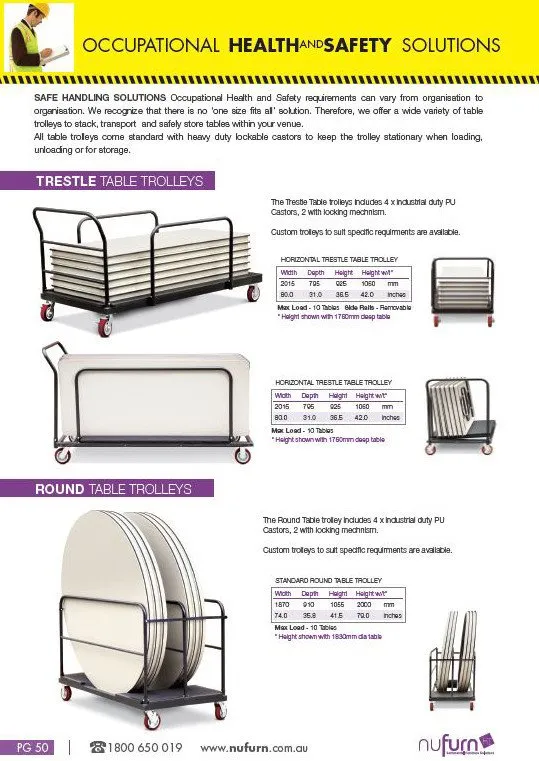 Platinum - 6ft Narrow Seminar Folding Tables